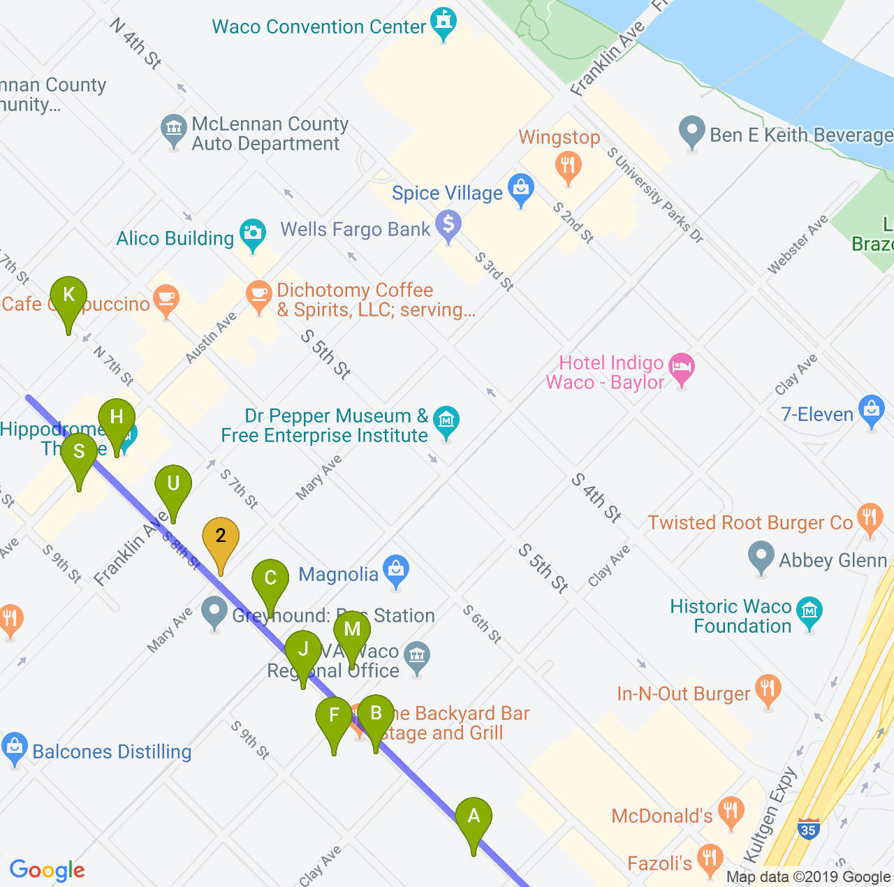Eighth Street map
